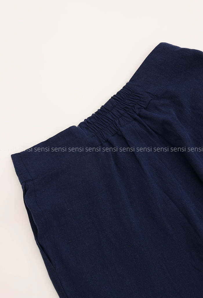 شلوار کمر کج لینن ایتالیایی کد1005391